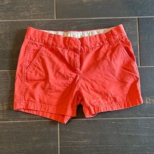 J. Crew High Waist Coral Shorts